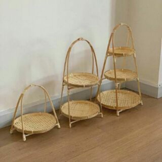 Kệ mẹt tre tầng mẹt tầng bằng tre