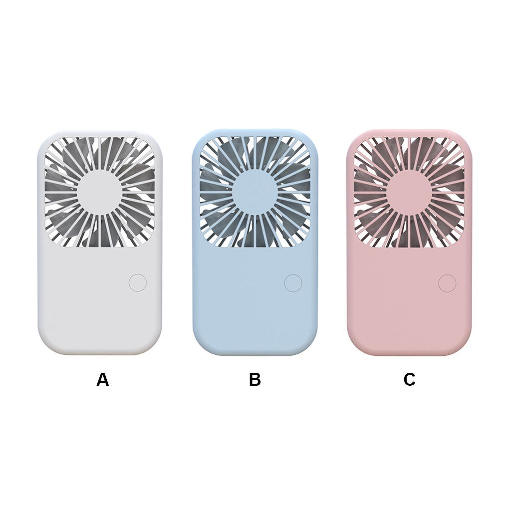 Quạt Mini Cầm Tay 3 Bánh Răng Dc 5V Sạc USB Bằng ABS Dùng Trong Trường Học / Văn Phòng