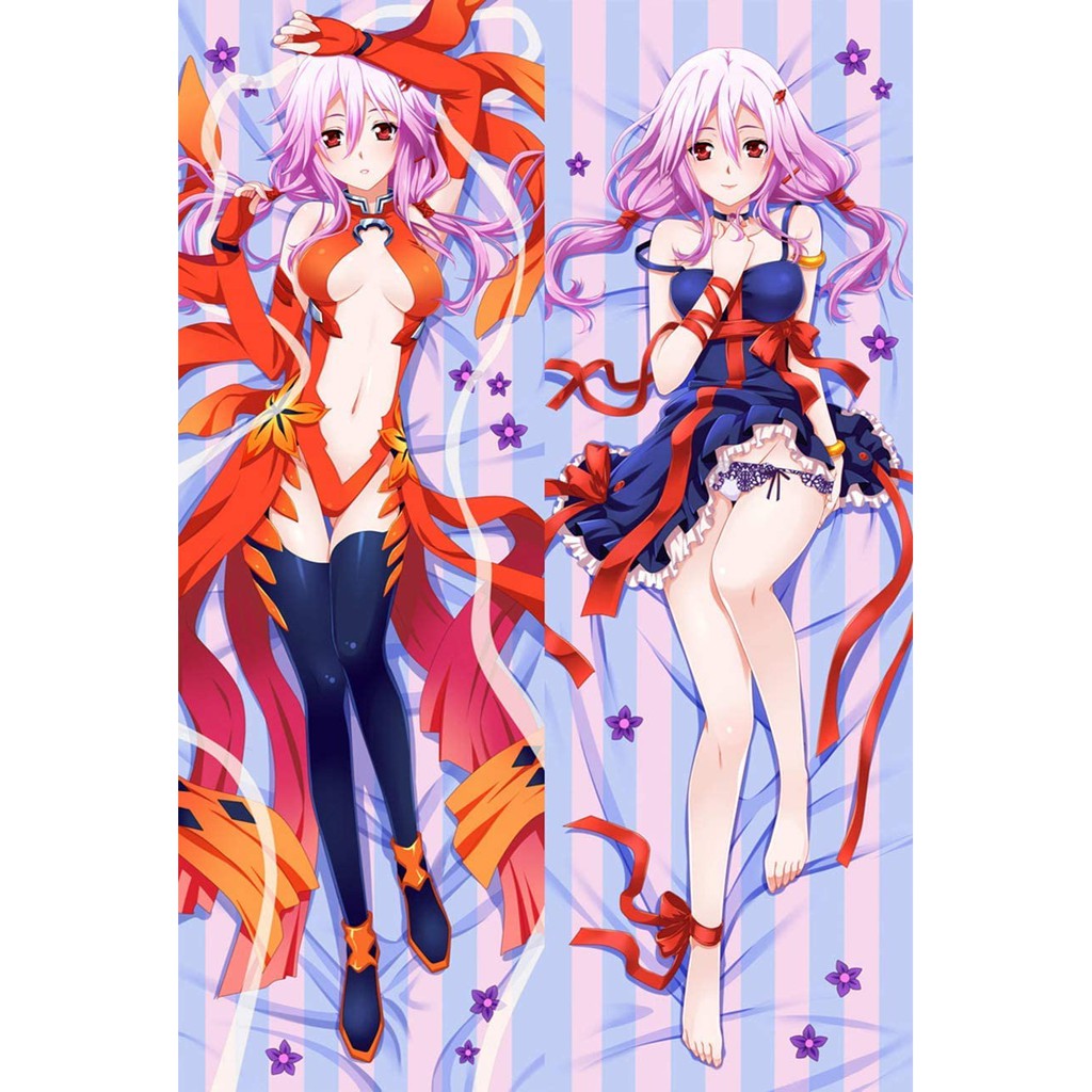 Gối ôm dài anime Guilty Crown Vương Miện Tội Lỗi có ruột bông 1mx40cm tặng 1 poster hoặc 1 huy hiệu