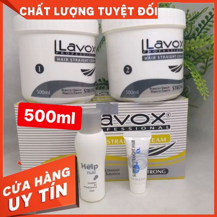 [CHÍNH HÃN] kem duỗi tóc,kem ép tóc LAVOX XÁM SỌC 500M X 2 VÀ 1000M X 2-siêu manh giú tóc thẳng bóng mượt dành cho salon