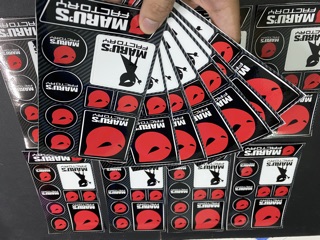 Stiker tấm chữ Nhật Maru’s