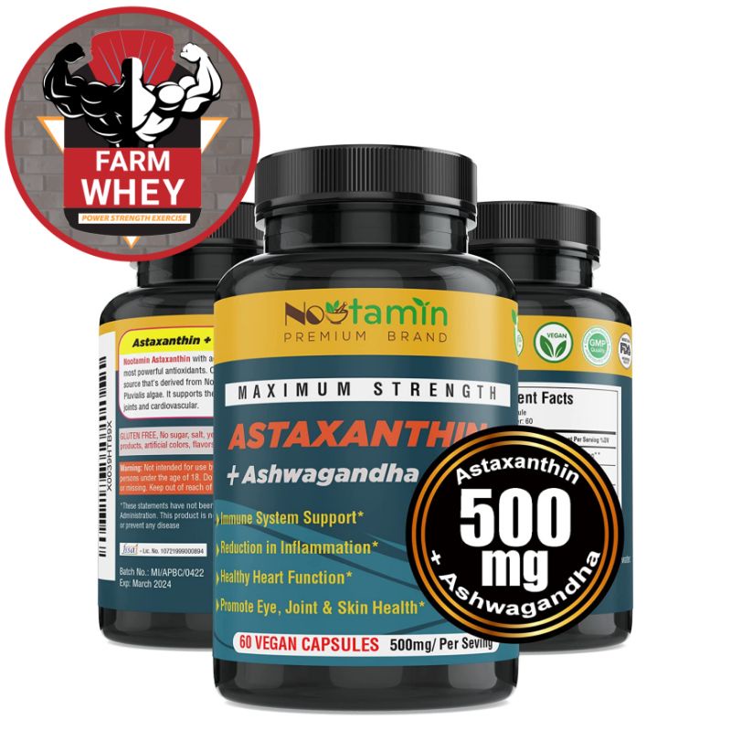VIÊN UỐNG ASTAXANTHIN 15MG , BỔ SUNG ASHWAGANDHA BẢO VỆ MIỄN DỊCH