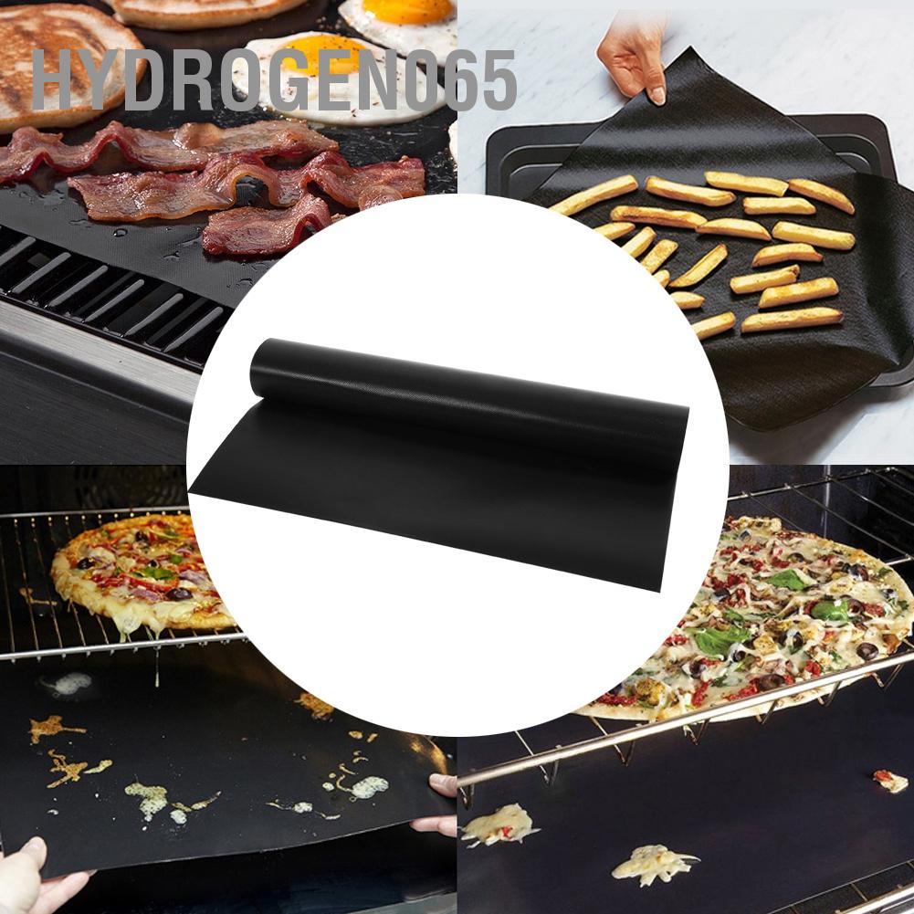 Hydrogen065 5PCS BBQ Mats Reusable Grill Cooking Pad for Household Kitchen Outdoor Ba