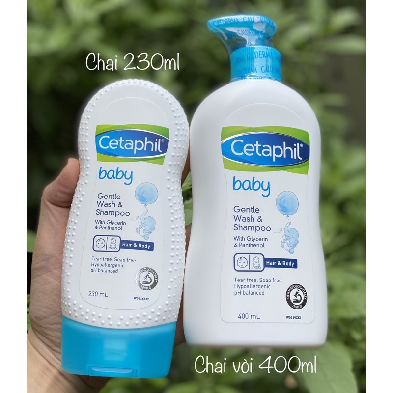 Sữa tắm gội Cetaphil cho bé 0m+ 230ml/400ml