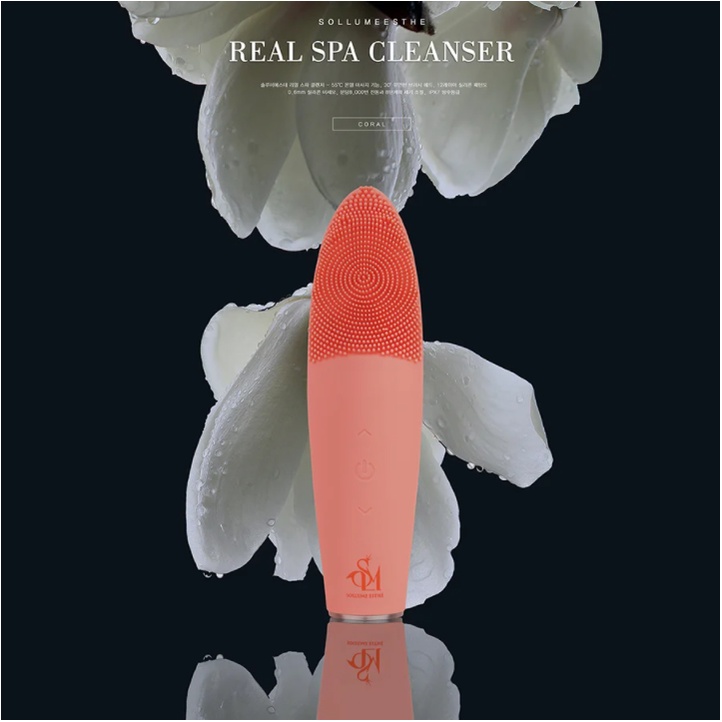 Máy Rửa Và Massage Da Mặt Sollumeesthe Real Spa Cleanser Green GomiMall