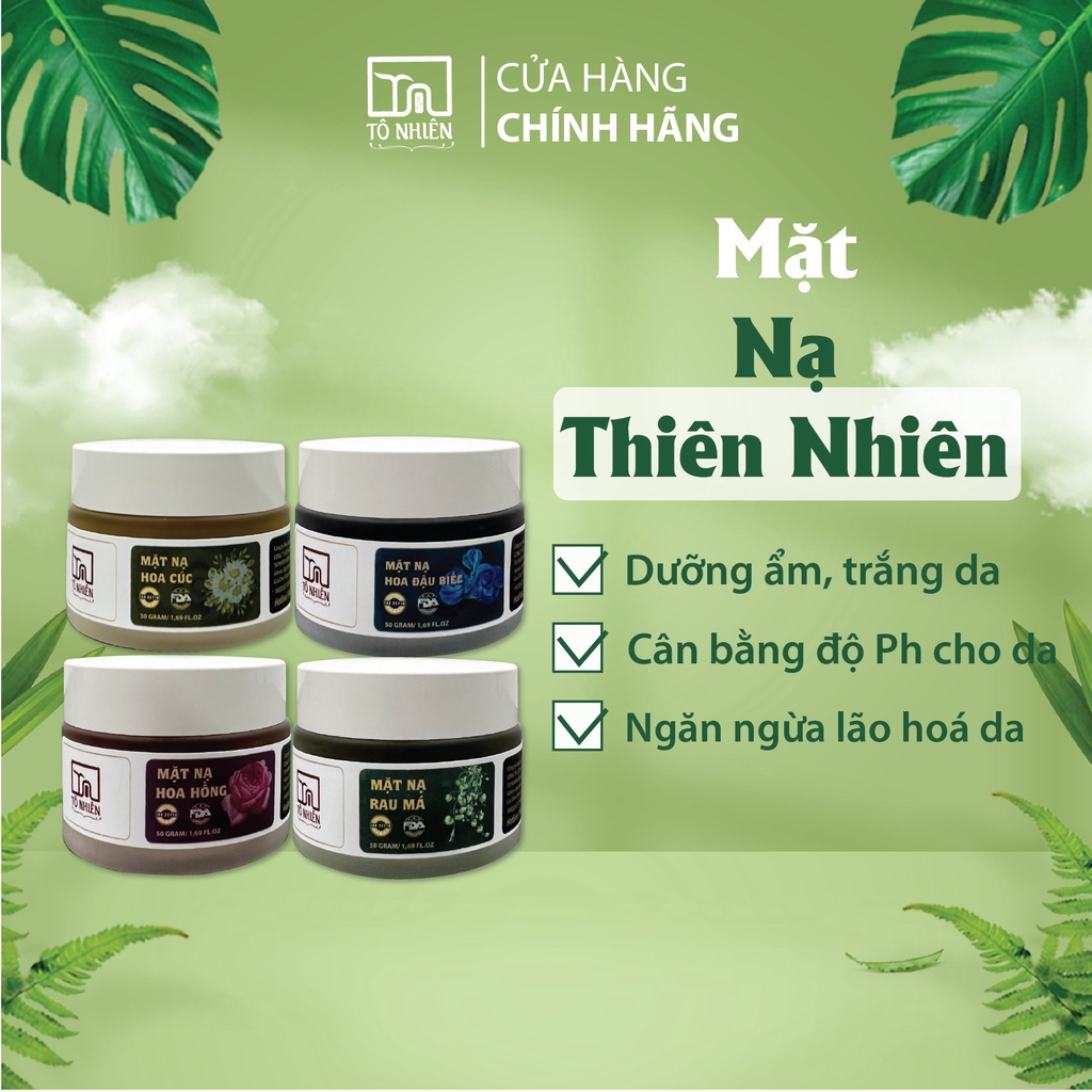 Mặt nạ dưỡng ẩm Tô Nhiên - Làm trắng da, giảm mụn, se khít lỗ chân lông và ngăn ngừa chống lão hóa 50g