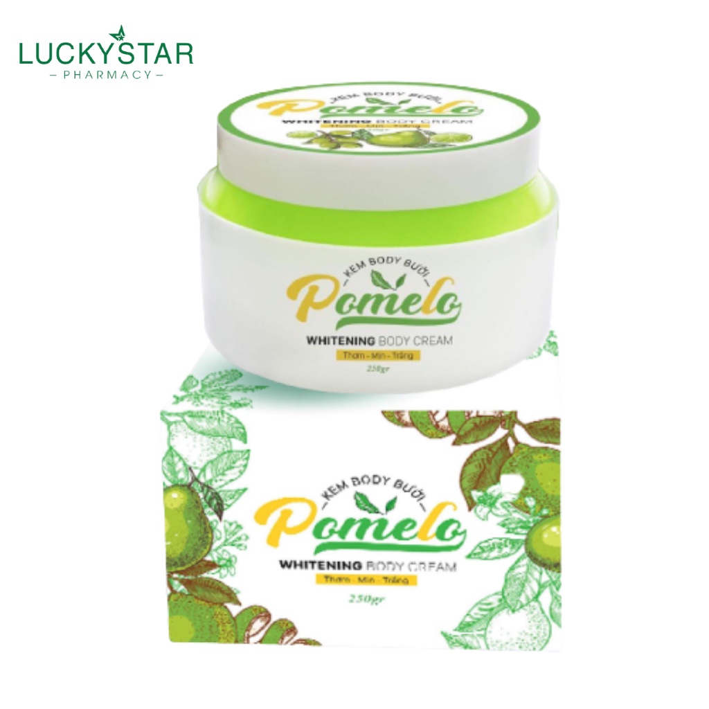 Kem Trắng Da Body Bưởi Pomelo Lucky Star – Hộp 250gr