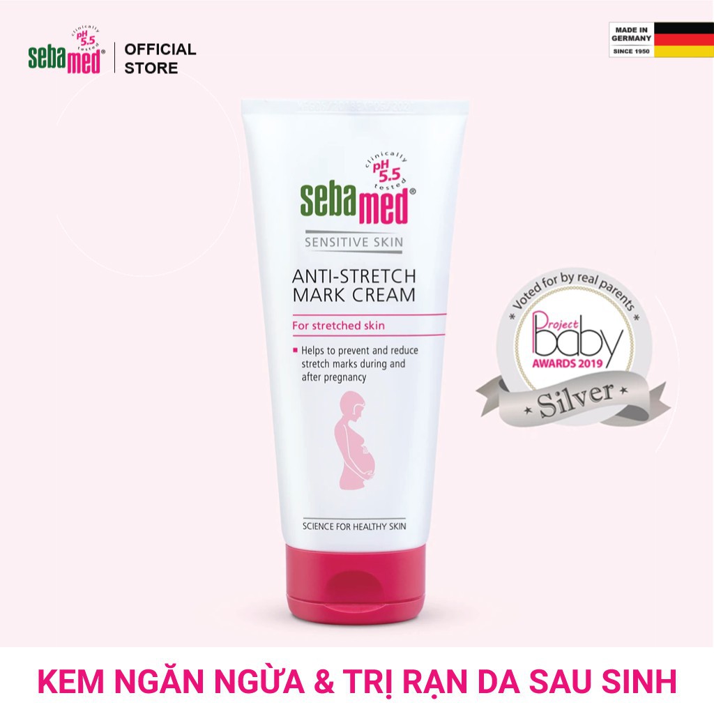 Kem ngăn ngừa rạn da bà bầu và sau sinh Sebamed pH5.5 [Nhập Khẩu Chính Hãng]