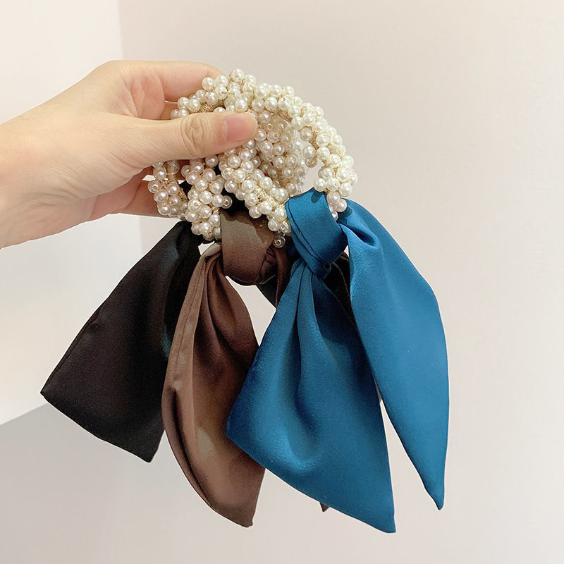 Dây buộc tóc màu trơn xinh xắn cho nữ