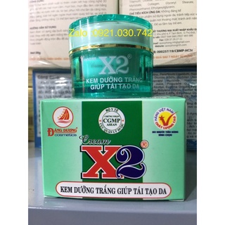 Kem x2 trắng da -tái tạo hủ 8g