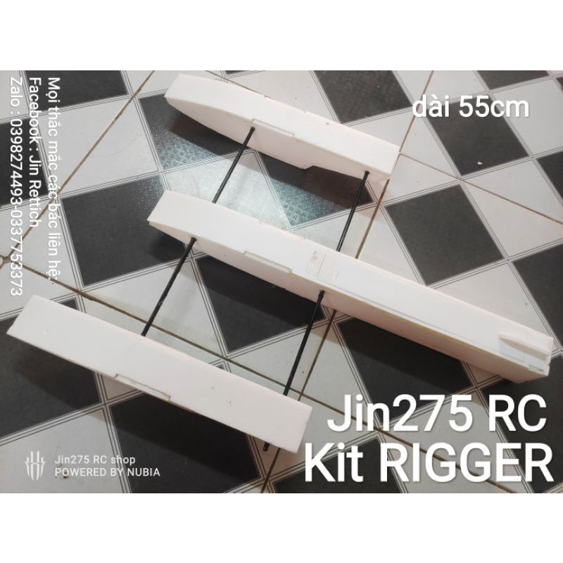 ❤️ Bộ vỏ kit Rigger dài 55cm cano, tàu, thuyền RC