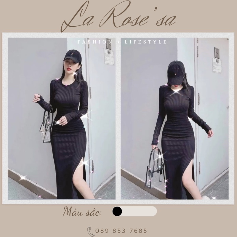 ✨ĐẦM BODY TAY DÀI XẺ TÀ PHONG CÁCH CÁ TÍNH DỰ TIỆC - ĐI CHƠI