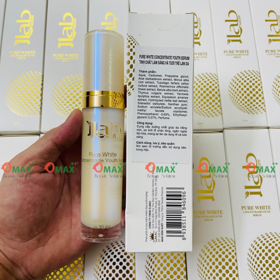 SERUM TRẮNG DA ILAB - PHỤC HỒI DA HƯ TỔN - LÀM TRẮNG - NGỪA LÃO HÓA 30ml