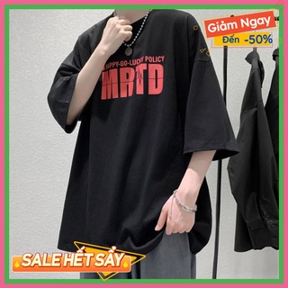 Áo phông nam nữ unisex tay lỡ MRTD Mobeoay, áo thun form rộng phong cách đường phố