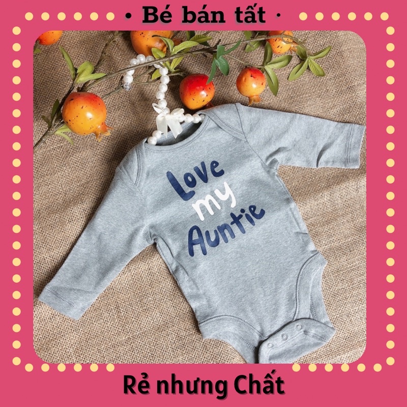 Bodysuit/Bodychip/Áo liền thân dài tay Old Navy- Love my auntie