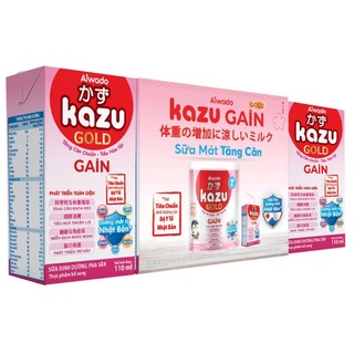 Sữa bột pha sẵn aiwado kazu gold gain 110ml thùng 48 hộp