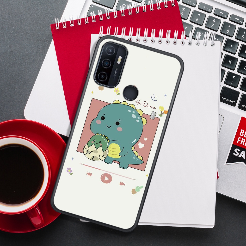 [HOT]ỐP OPPO A15 - A52 - A53 - A92 , IN HÌNH KHỦNG LONG CHIBI SIÊU DỄ THƯƠNG.