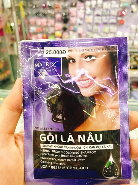 GỘI LÀ NÂU TÓC MATRIX ( GÓI 25 ML )