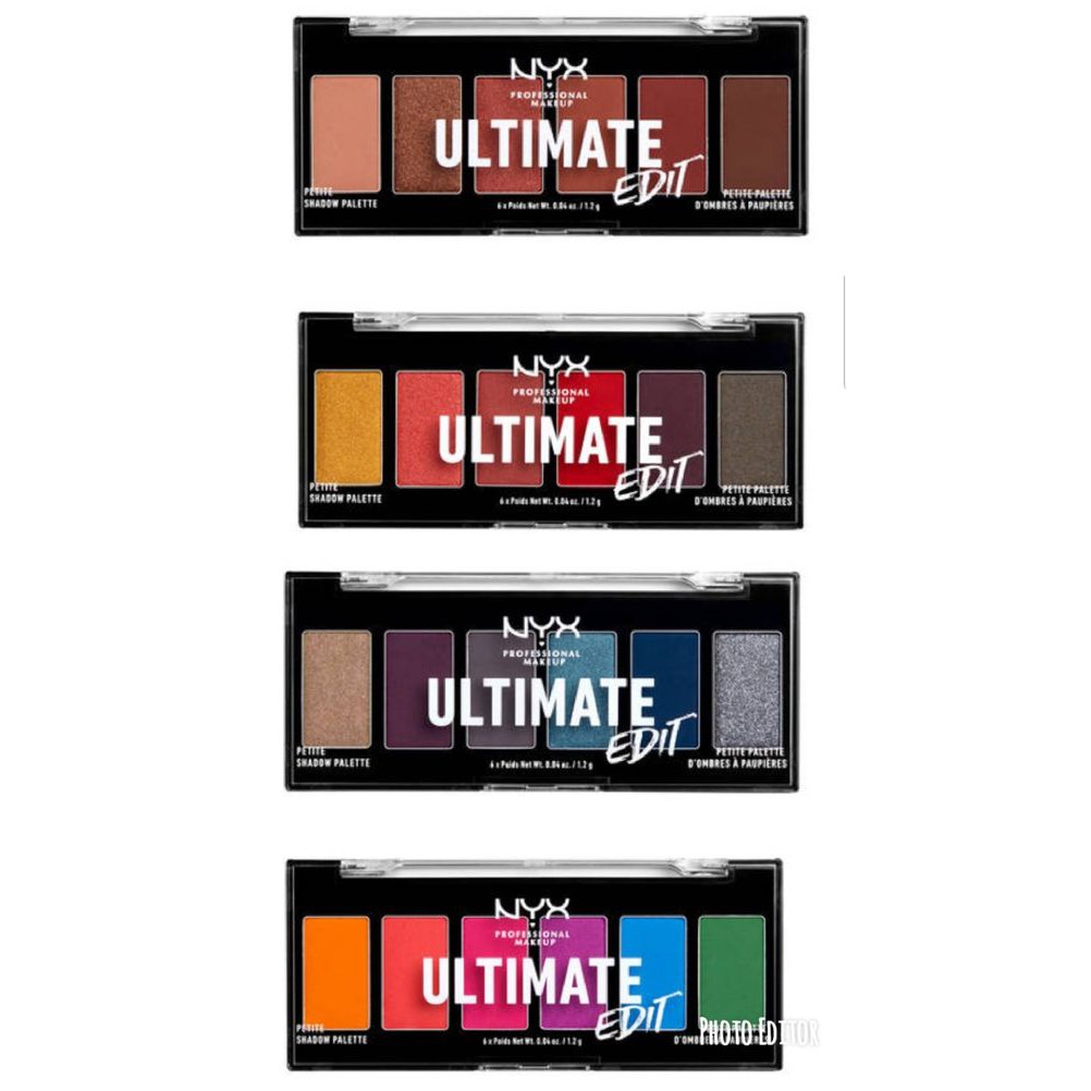 Phấn Mắt Nyx Ultimate Edit Petite Shadow Palette (Hộp 6 ô)