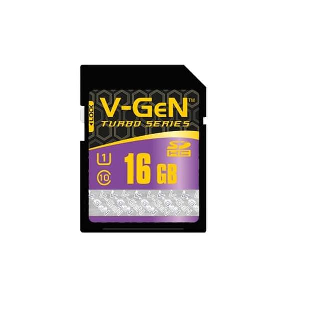 Camera Sdhc V-Gen 16gb Class 10 Turbo 85mb / S (Sdcard)