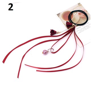 DÂY BUỘC TÓC HOA RƠI PHONG CÁCH TIỂU THƯ