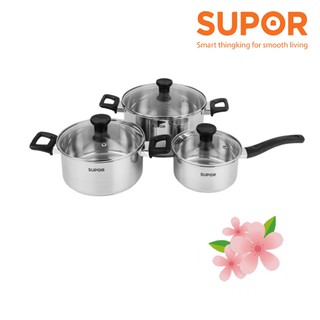 BỘ 3 NỒI QUÁNH INOX EASYCOOK SUPOR H20211-T1