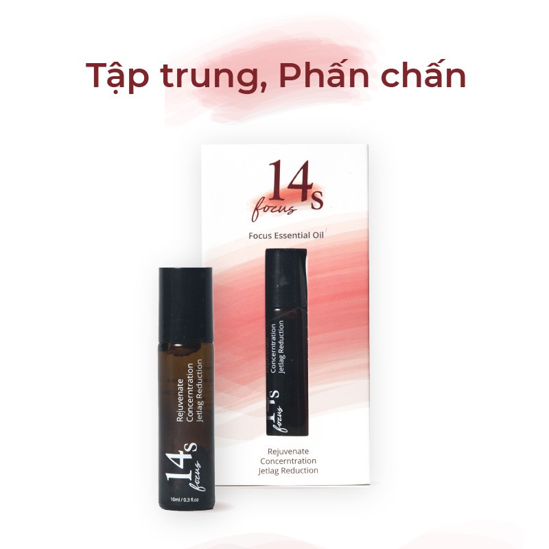 Tinh Dầu Lăn 14S Focus 10ml Giúp tỉnh táo tập trung tinh thần - Hàng chính hãng