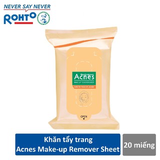 Khăn Tẩy Trang Acnes Make Up Remover Sheet