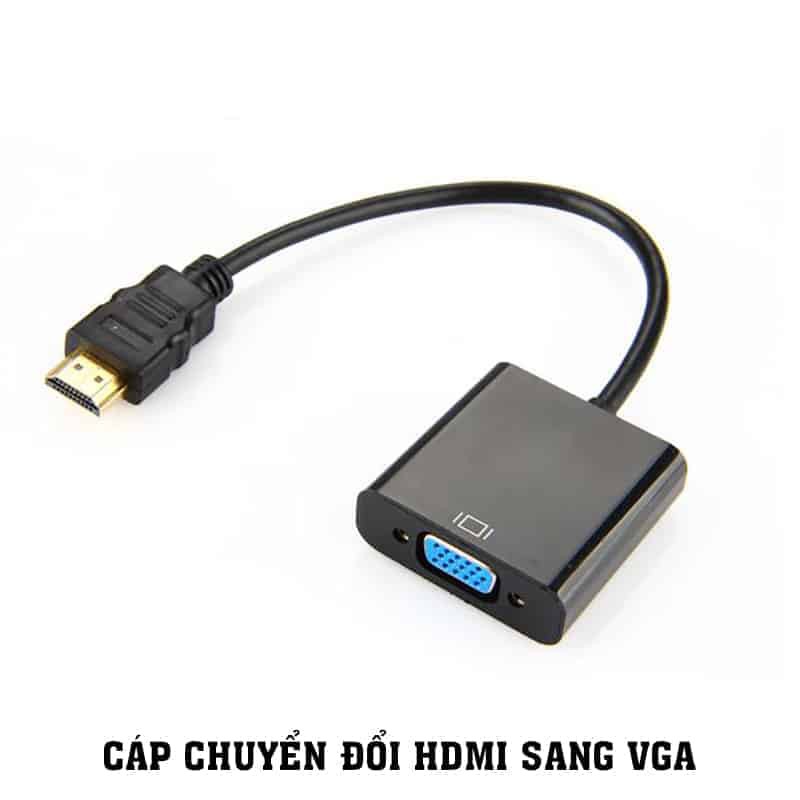 Cáp chuyển đổi HDMI sang VGA - HDMI to VGA - Adapter cáp kết nối HDMI sang VGA cho các thiết bị tivi LCD, máy chiếu ,...