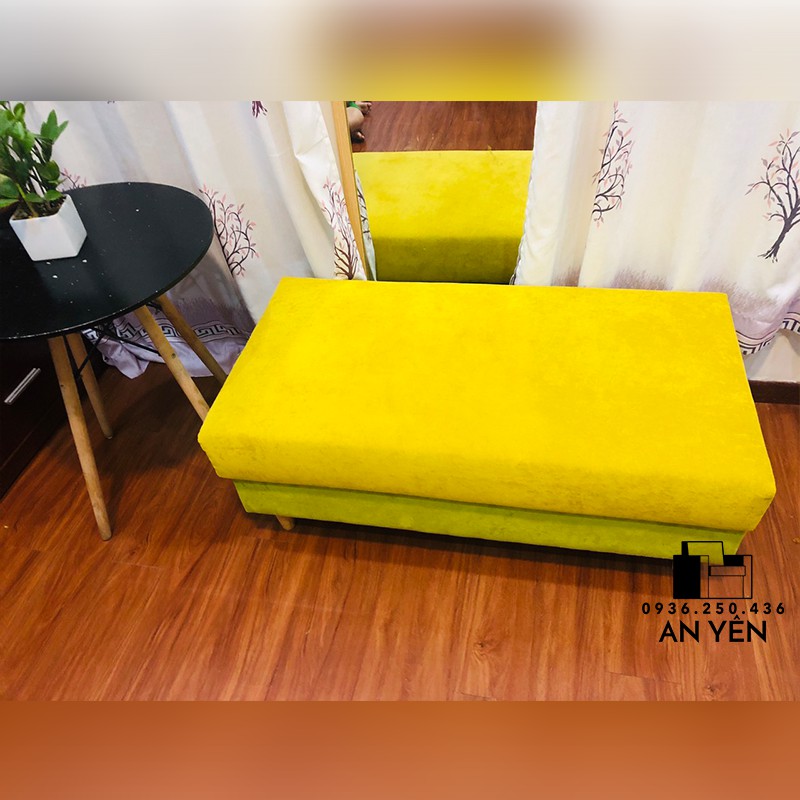 Ghế đôn chờ dài hân gỗ màu sáng hiện đại Sofa Decor Phòng An Yên Nội Thất AYD06