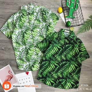 [Yeah1Shop]- Áo sơ mi lá mới (M, L, XL) (SMHH)