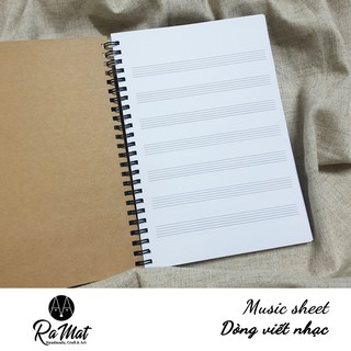 Sổ Chép Nhạc - Dòng Kẻ Nhạc Size A4