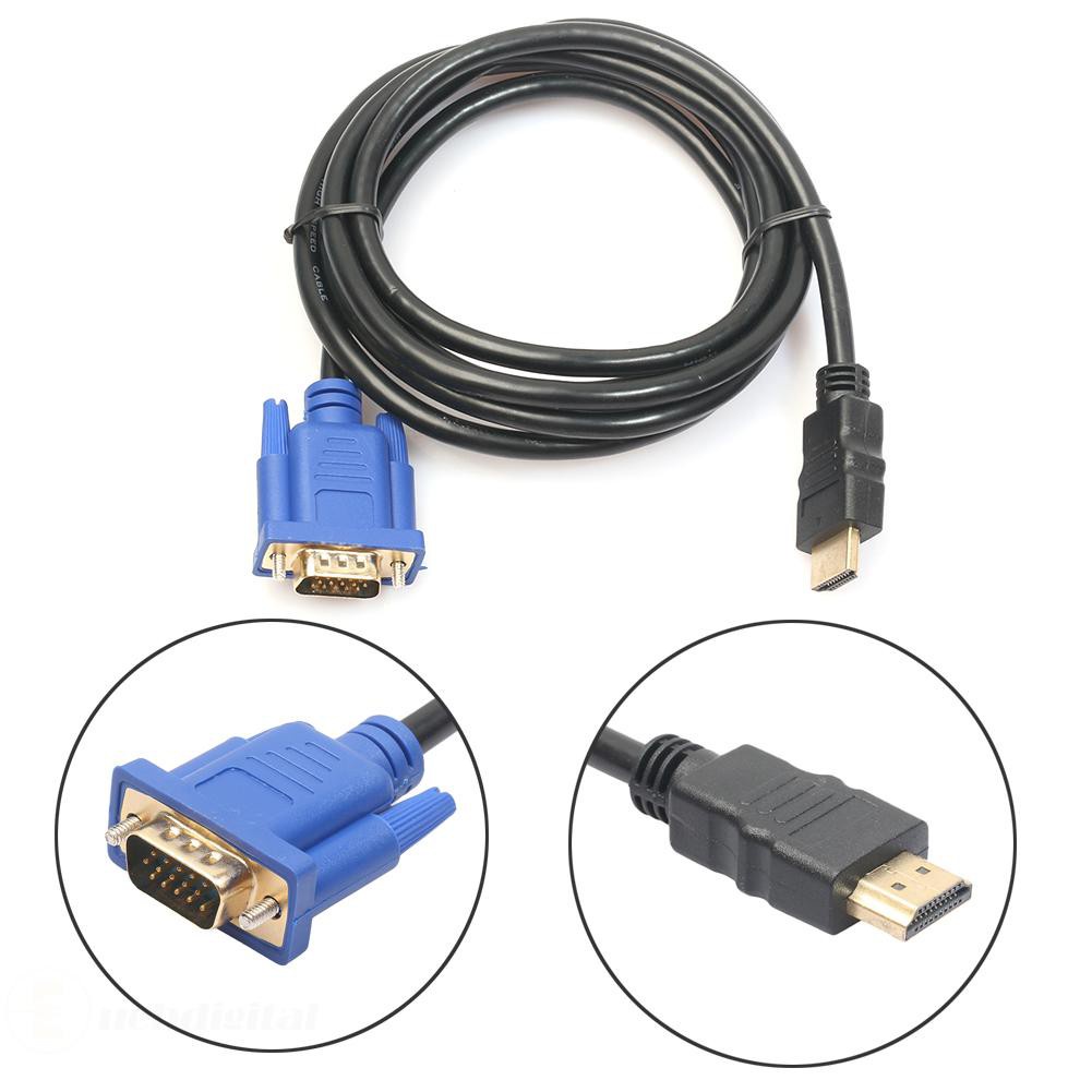 Cáp Chuyển Đổi Hdmi-Compatible Từ Male Sang Vga Hd Male 15pin Adapter 1080p 6ft