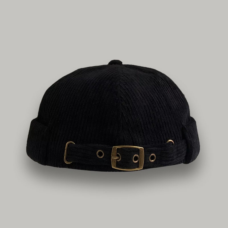 Mũ Nhung Không Vành Phong Cách Retro Đường Phố Nhật Bản Cá Tính Cho Nam Nữ