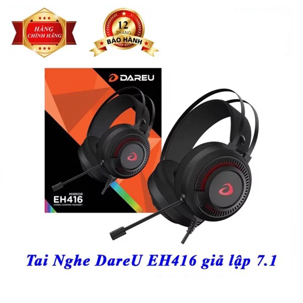 Tai nghe Gaming DareU EH416 USB - Giả lập - Âm thanh 7.1 - BH 12 Tháng | BigBuy360 - bigbuy360.vn