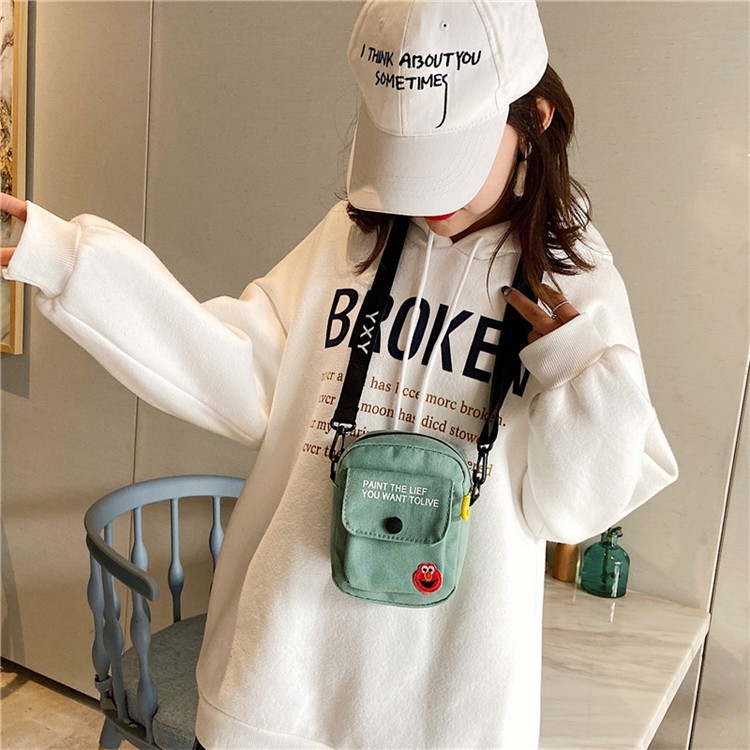 Túi Canvas Ulzzang Đeo Chéo UNISEX Vải Dù Cao Cấp Cá Tính Hàn Quốc TTI06