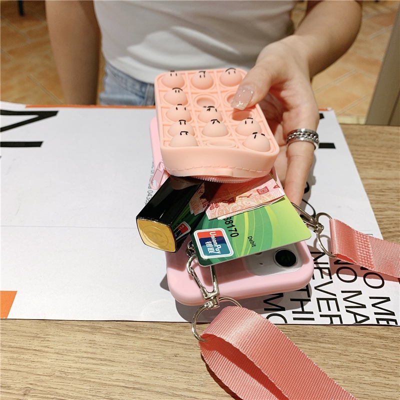 Ốp điện thoại dạng ví hình hoạt hình có dây đeo chống rơi cho OPPO RENO5 RENO5PRO RENO5F RENO6 RENO6PRO RENO6Z