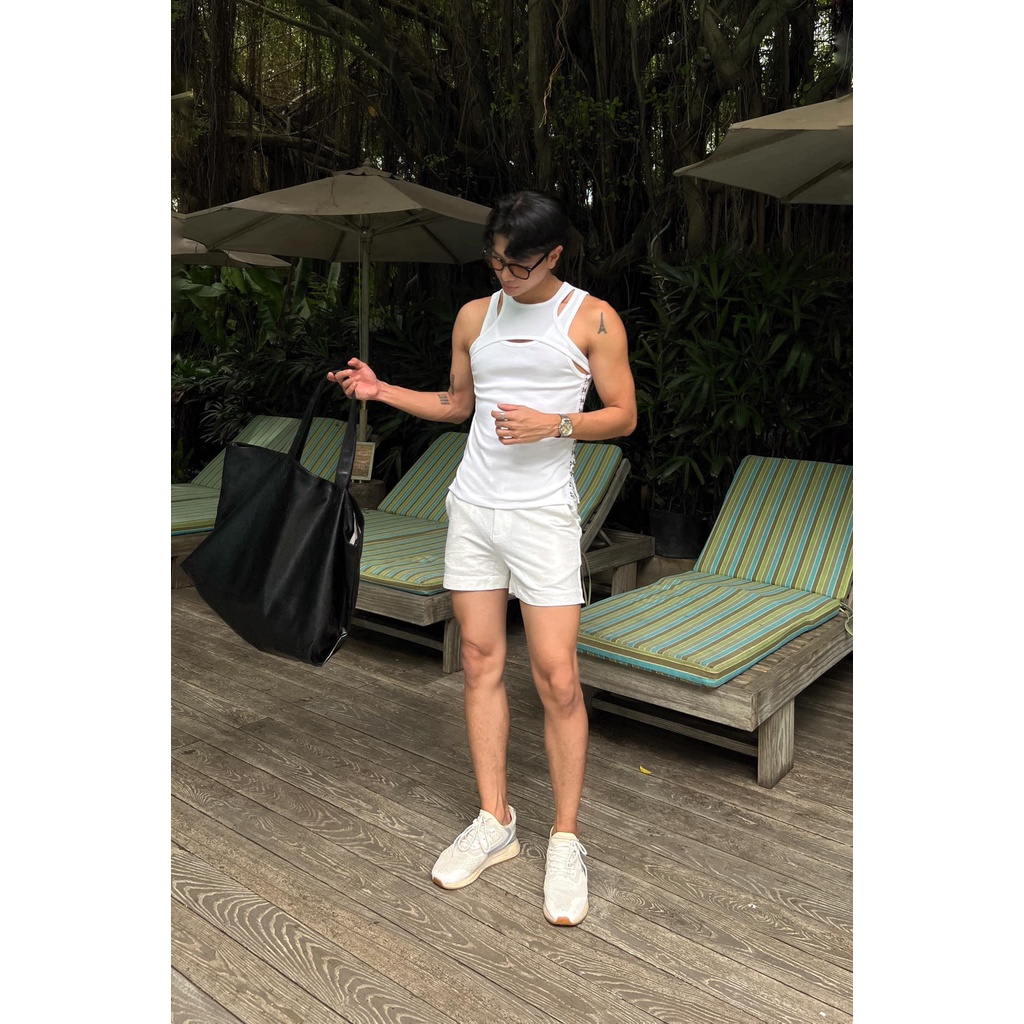 ÁO BA LỖ NAM HÀN QUỐC - LOUVIS LINES TANKTOP