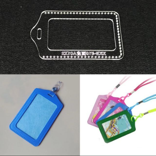 Mẫu, rập thẻ tên, thẻ nhân viên làm da handmade, tool da