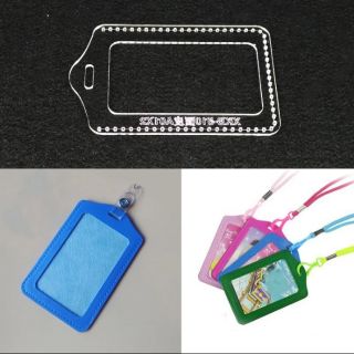 Mẫu, rập thẻ tên, thẻ nhân viên làm da handmade, tool da