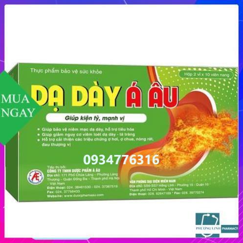 Dạ dày á âu hộp 2 vỉ x 10 viên