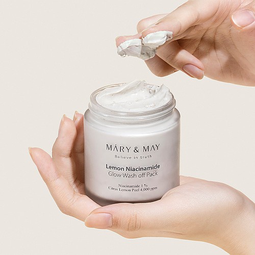 Mặt Nạ Đất Sét Mary May Wash off Mask Rose Hyaluronic Hydra/Lemon Niacinamide/CICA TeaTree/Blackberry Complex 30g/125g