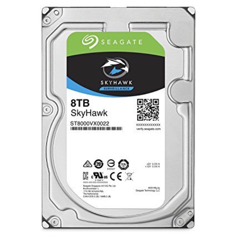 Ổ Cứng Chuyên Dùng Cho Camera Và Lưu Trữ Dữ Liệu PC Seagate Skyhawk 8TB