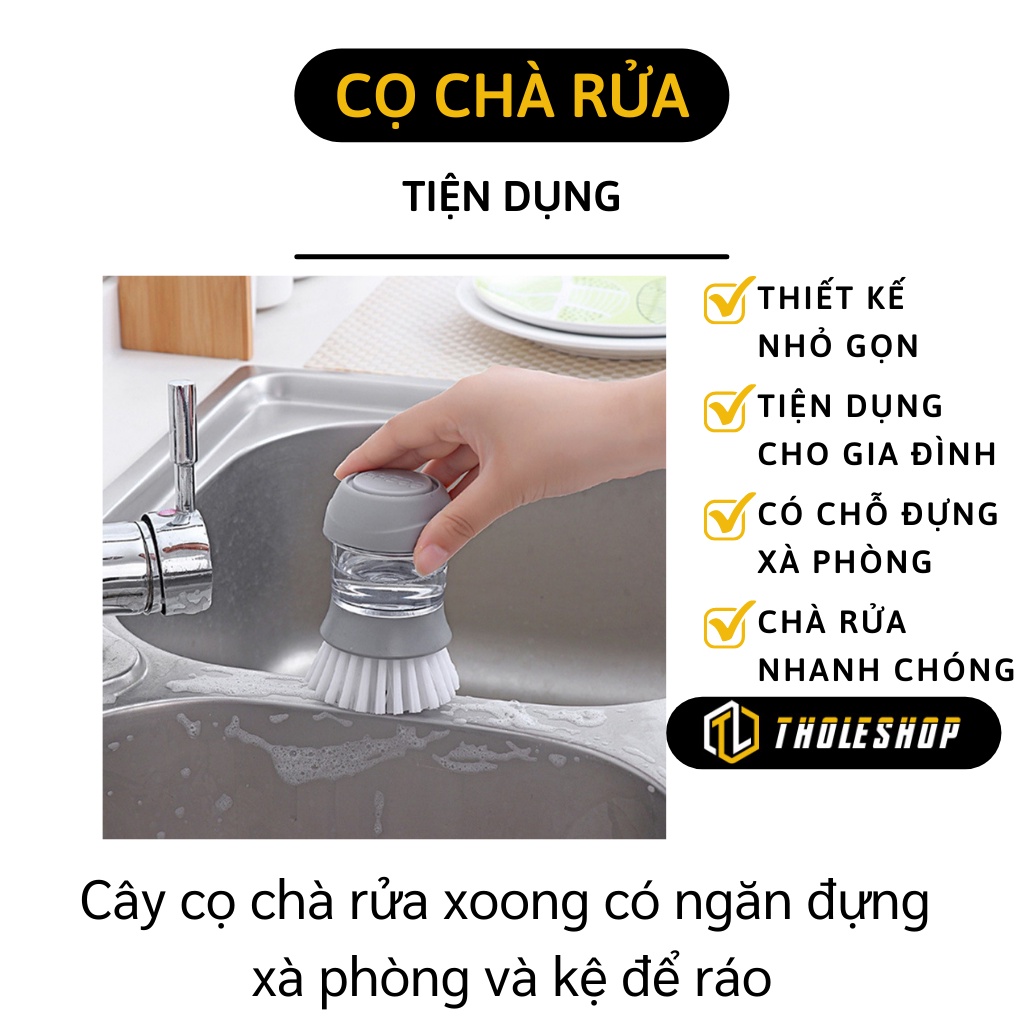 Chà Xoong - Dụng Cụ Chà Rửa Nhà Bếp Có Bình Đựng Xà Phòng Và Có Giá Để Ráo 8881