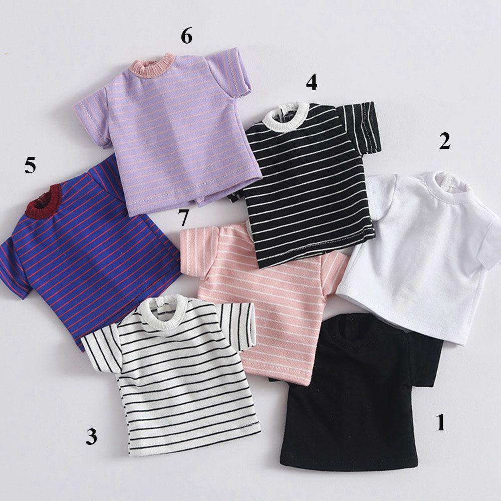 Bộ Áo Thun Cầu Vồng + Quần Short Jean Xinh Xắn Cho Búp Bê Tỉ Lệ 1/6 30cm