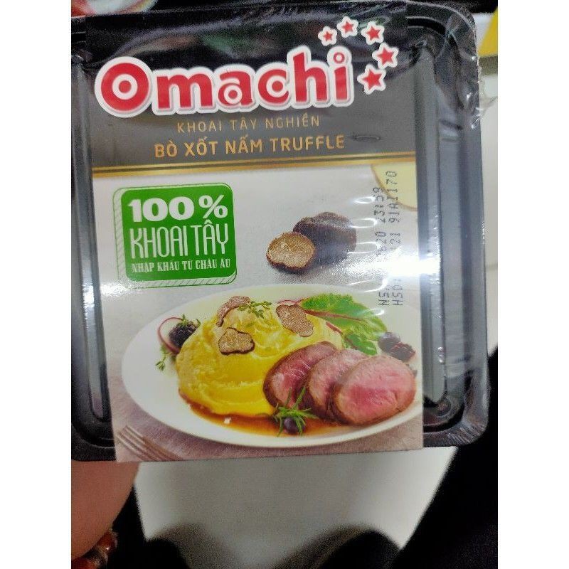 Omachi khoai tây nghiền bò sốt nấm