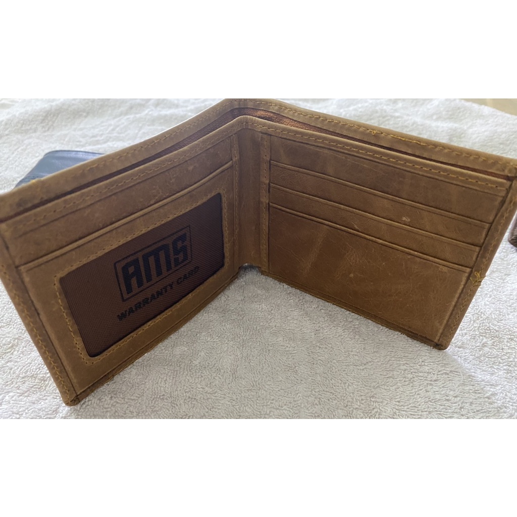 Ví nam da bò thật, bảo hành 1 năm, hoàn nếu phát hiện hàng không phải da thật