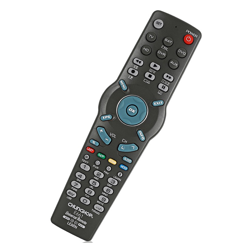 Điều Khiển Từ Xa Thông Minh Đa Năng E661 Cho Tv / Sat / Dvd / Dvr / Hd / Aux