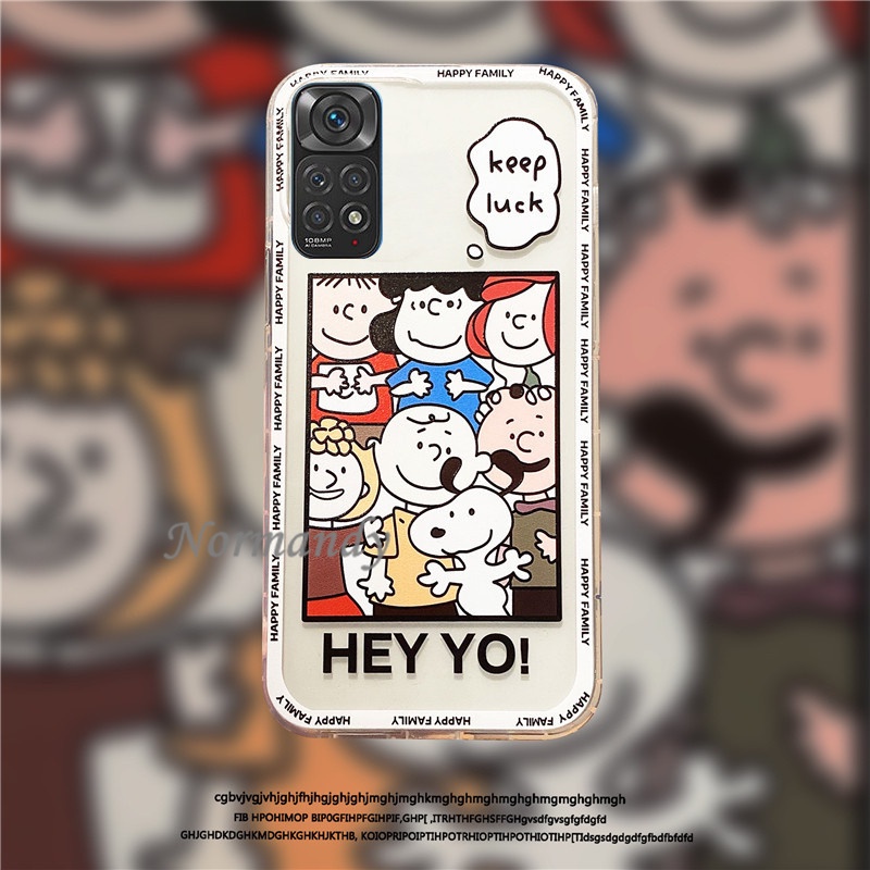 Ốp Điện Thoại Silica Gel Mềm Hình Snoopy Cho Xiaomi Redmi Note 11S 11 Pro 4G 5G