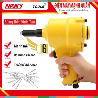 [ BẢO HÀNH 6 THÁNG ] Súng Rút Đinh Tán Rive Bằng Hơi Taiwan TOP